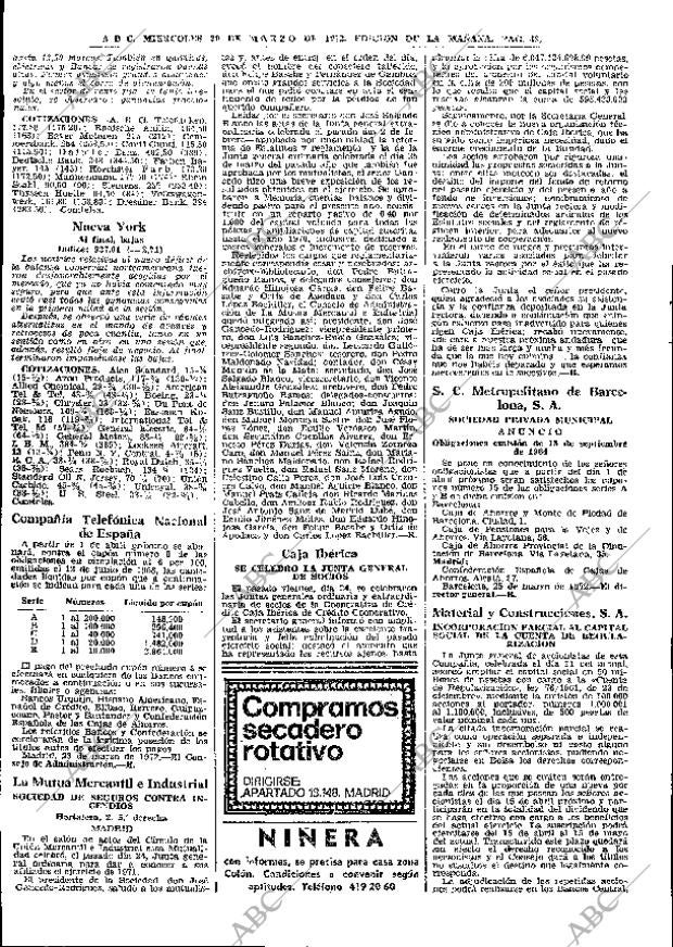 ABC MADRID 29-03-1972 página 48