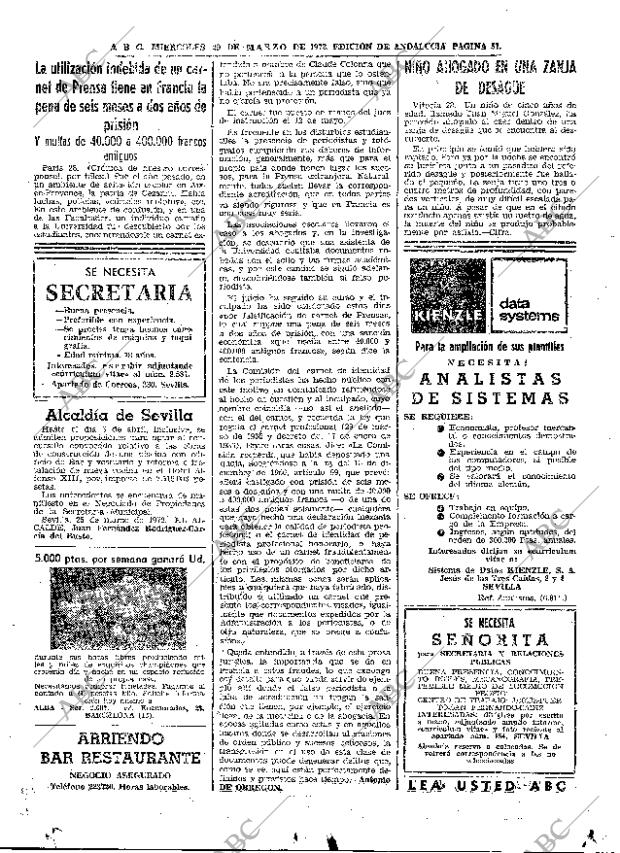 ABC SEVILLA 29-03-1972 página 51