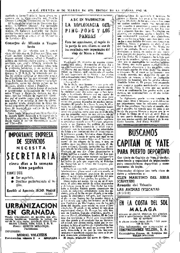 ABC MADRID 30-03-1972 página 18