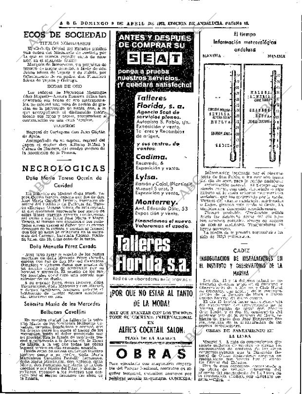 ABC SEVILLA 09-04-1972 página 58