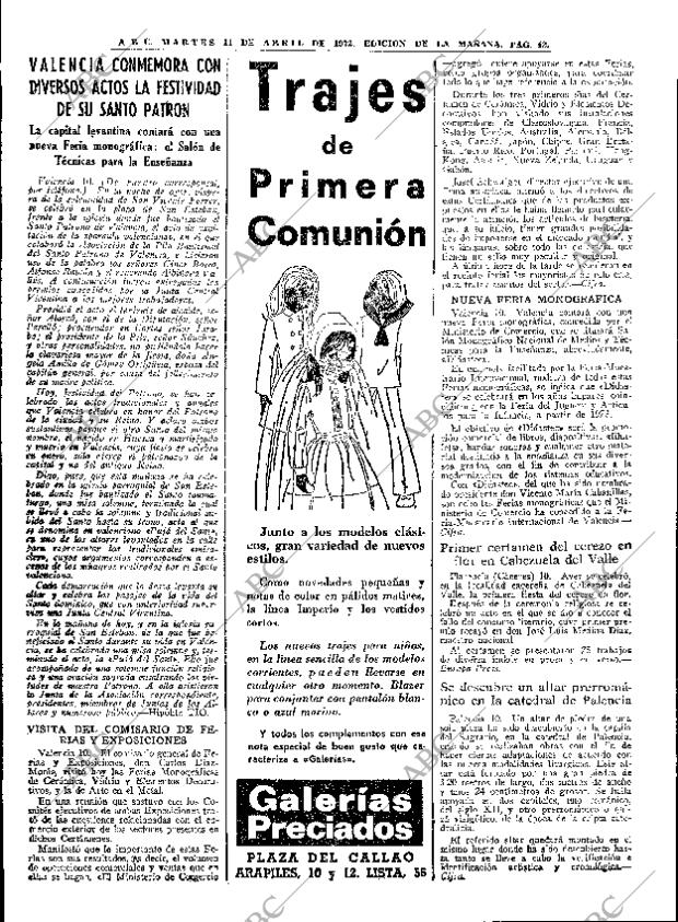 ABC MADRID 11-04-1972 página 42