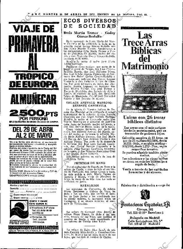 ABC MADRID 11-04-1972 página 44