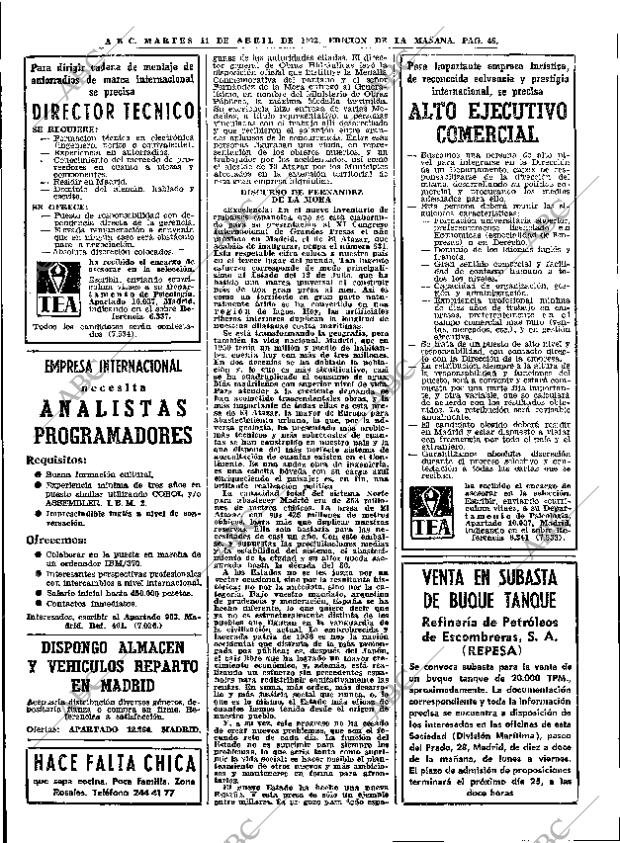 ABC MADRID 11-04-1972 página 46