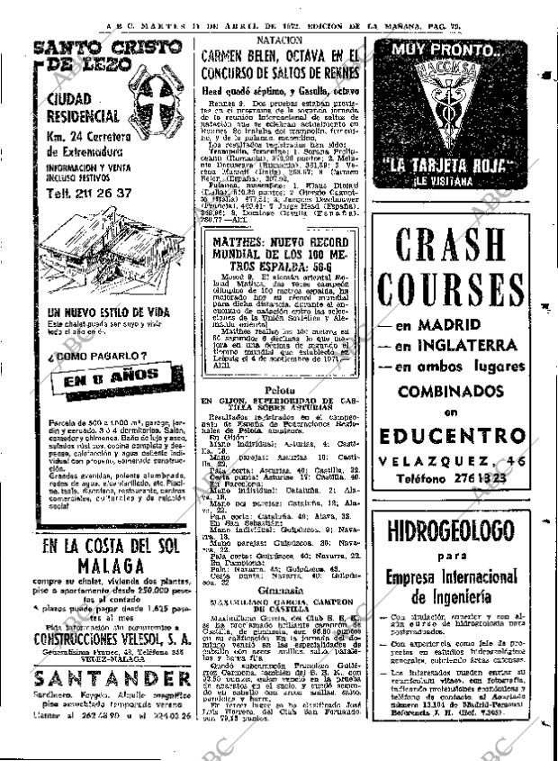 ABC MADRID 11-04-1972 página 79