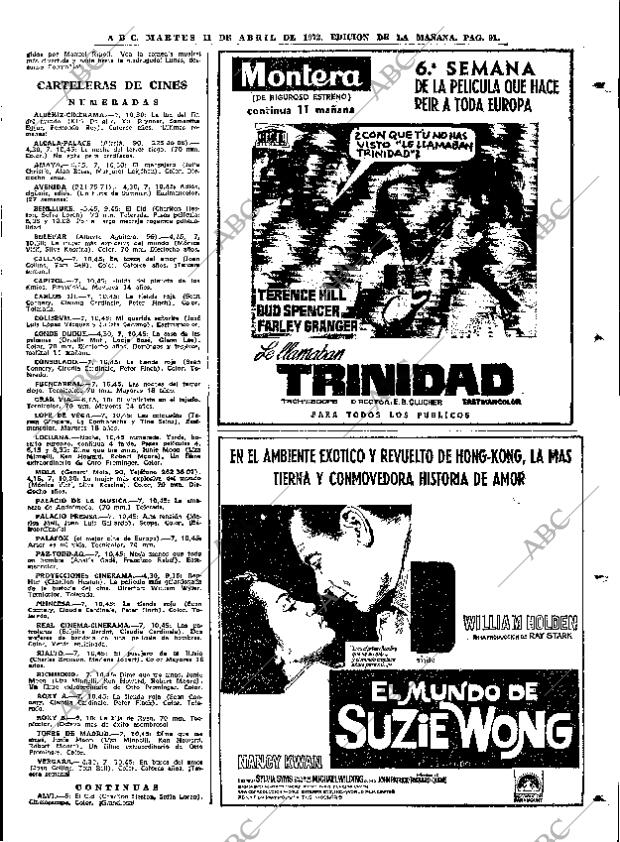 ABC MADRID 11-04-1972 página 91