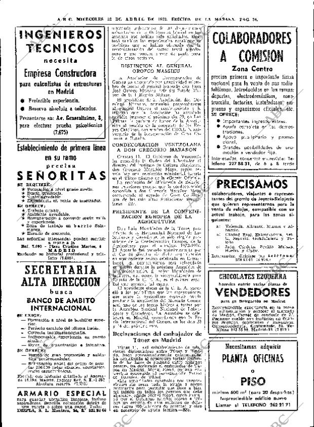 ABC MADRID 12-04-1972 página 34