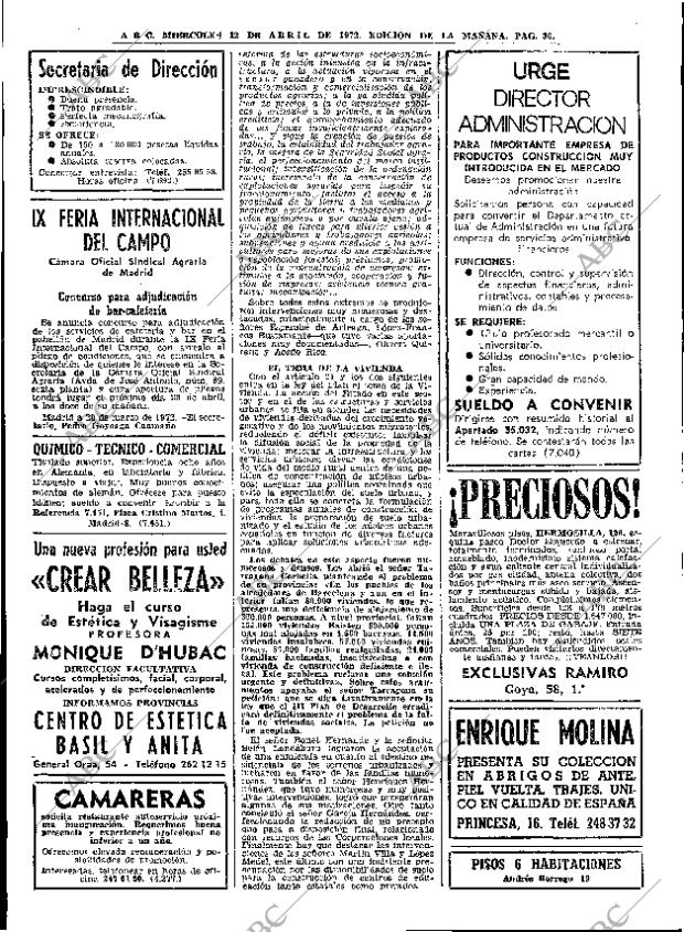 ABC MADRID 12-04-1972 página 36