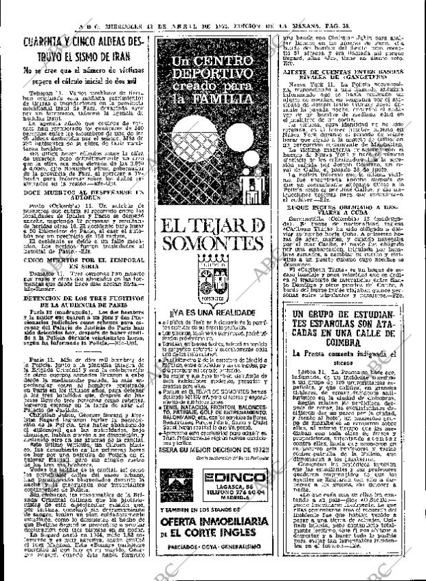 ABC MADRID 12-04-1972 página 38