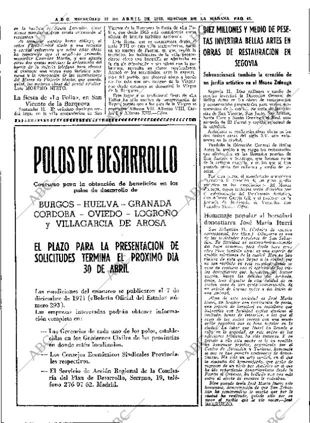 ABC MADRID 12-04-1972 página 43