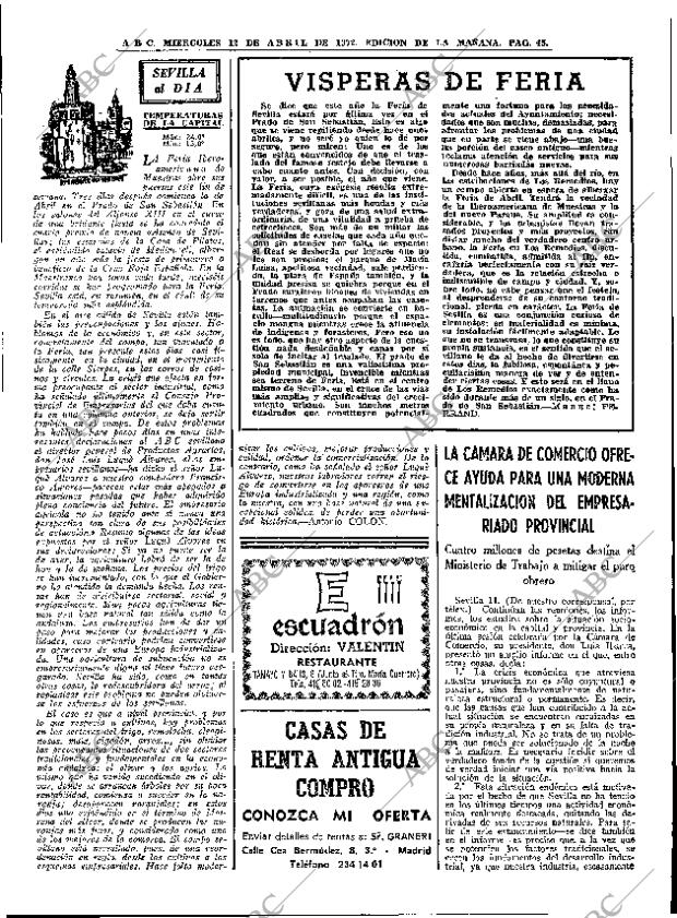 ABC MADRID 12-04-1972 página 45