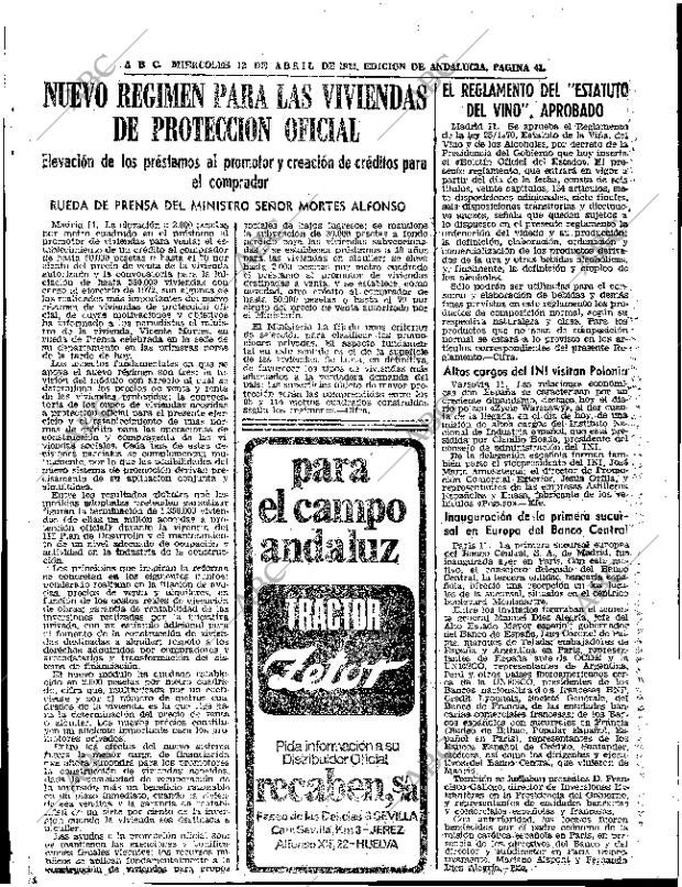 ABC SEVILLA 12-04-1972 página 41