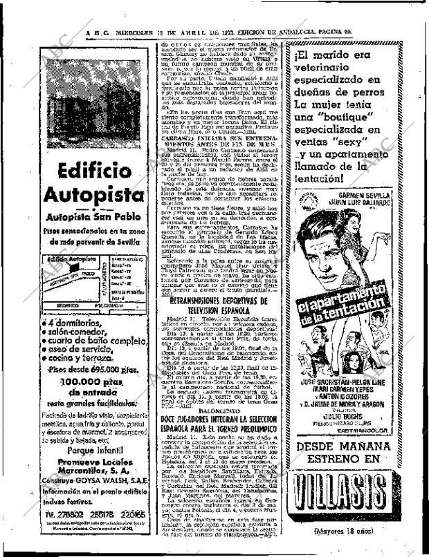 ABC SEVILLA 12-04-1972 página 60