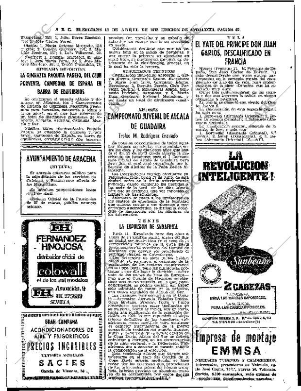ABC SEVILLA 12-04-1972 página 62