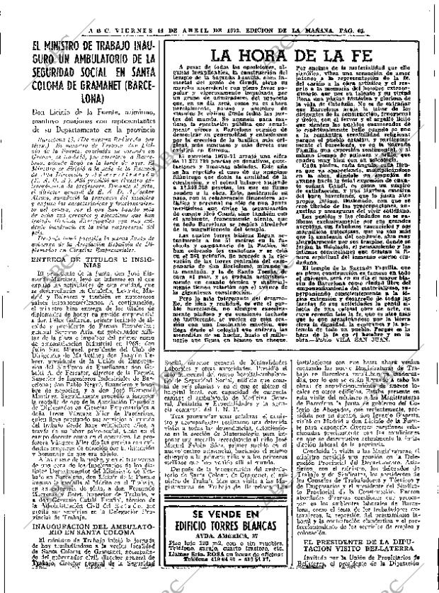 ABC MADRID 14-04-1972 página 45