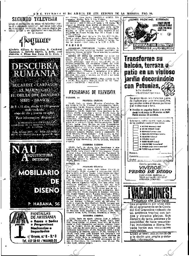 ABC MADRID 14-04-1972 página 94