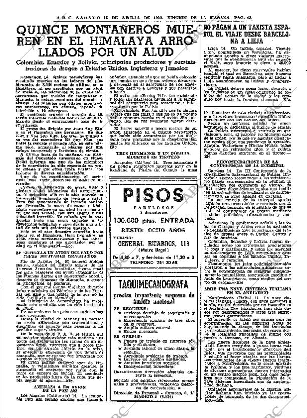 ABC MADRID 15-04-1972 página 43