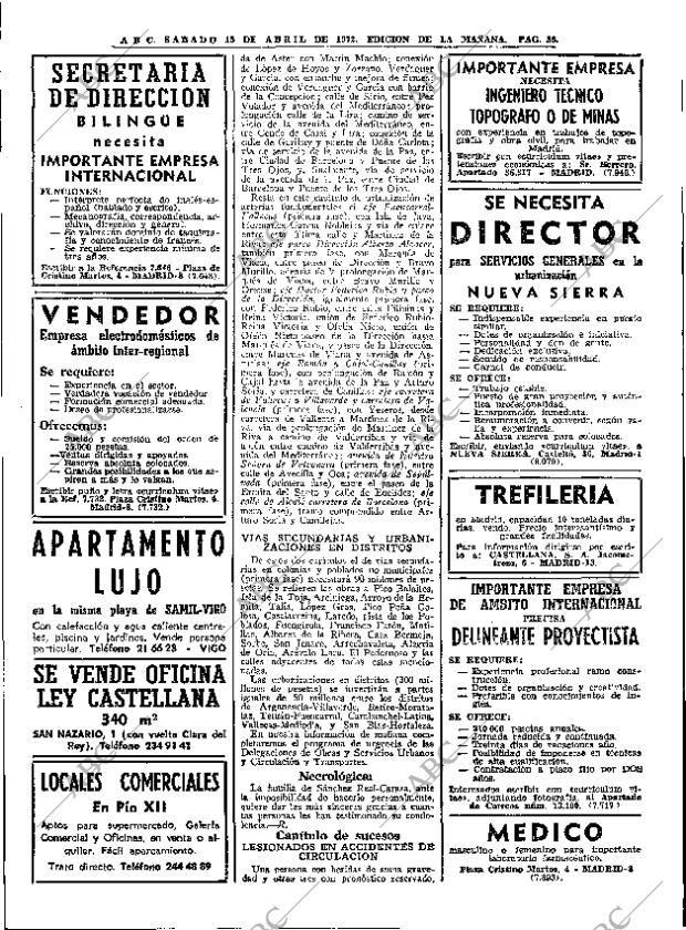 ABC MADRID 15-04-1972 página 56