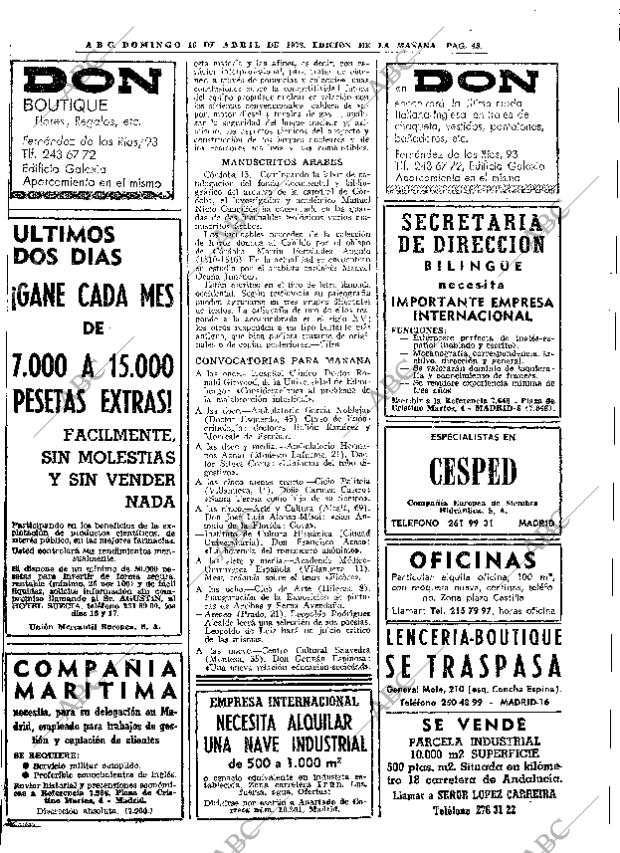 ABC MADRID 16-04-1972 página 48