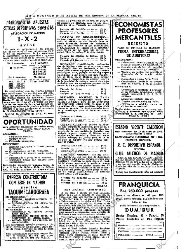 ABC MADRID 16-04-1972 página 60