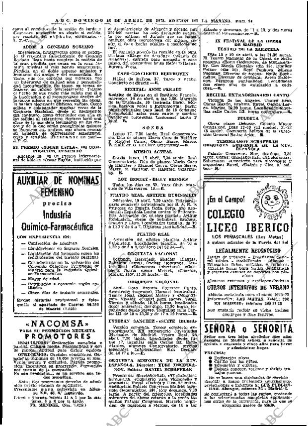 ABC MADRID 16-04-1972 página 74