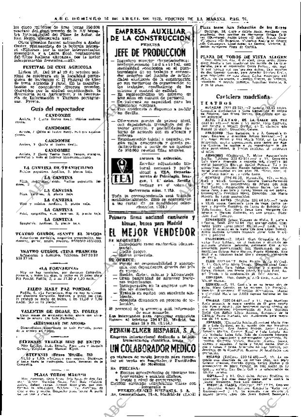 ABC MADRID 16-04-1972 página 76