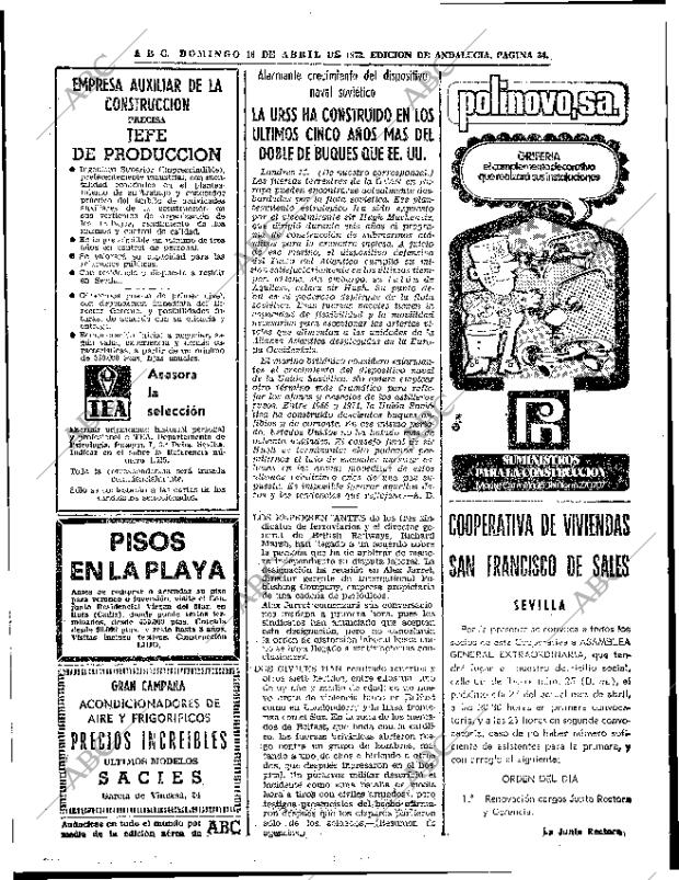 ABC SEVILLA 16-04-1972 página 34
