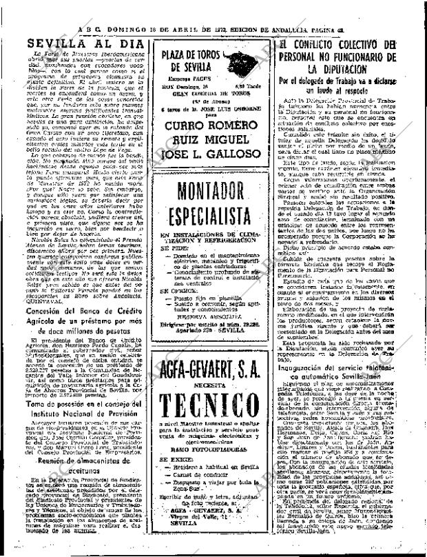 ABC SEVILLA 16-04-1972 página 49