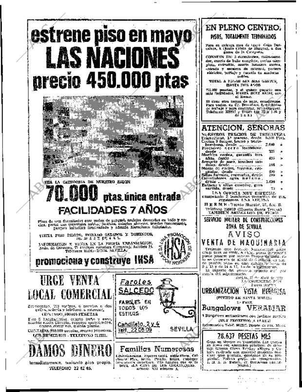 ABC SEVILLA 16-04-1972 página 74