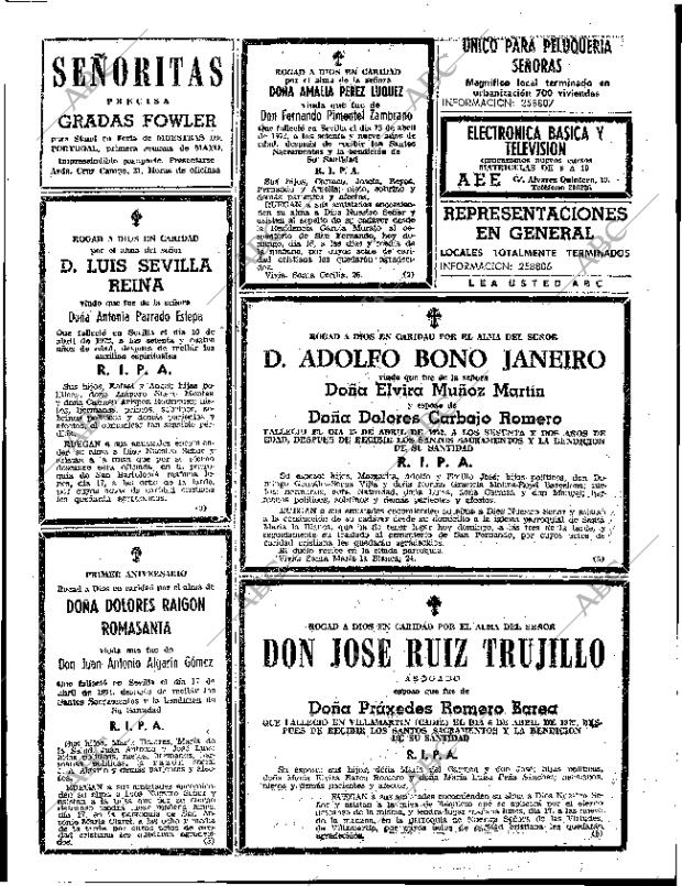 ABC SEVILLA 16-04-1972 página 77