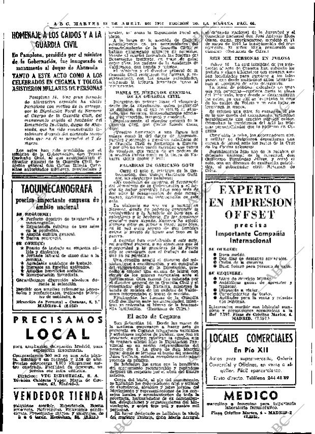 ABC MADRID 18-04-1972 página 46