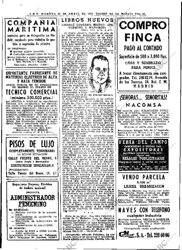 ABC MADRID 18-04-1972 página 56