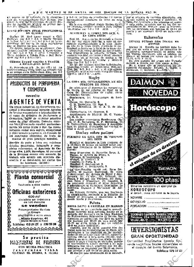 ABC MADRID 18-04-1972 página 84