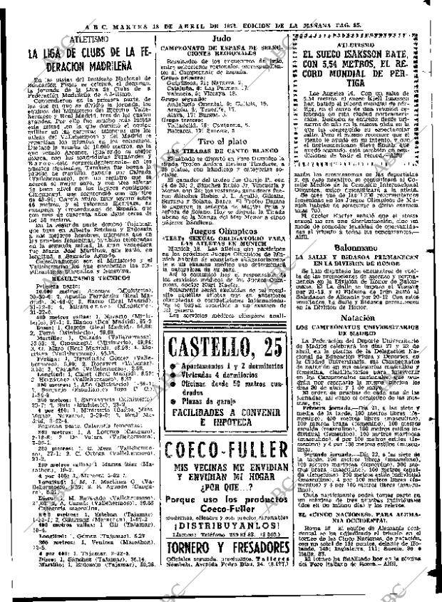 ABC MADRID 18-04-1972 página 85