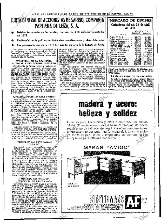 ABC MADRID 19-04-1972 página 67