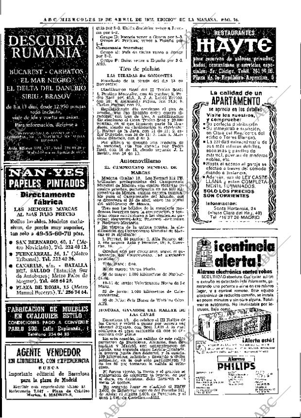 ABC MADRID 19-04-1972 página 74