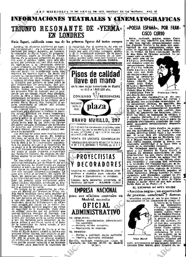 ABC MADRID 19-04-1972 página 87