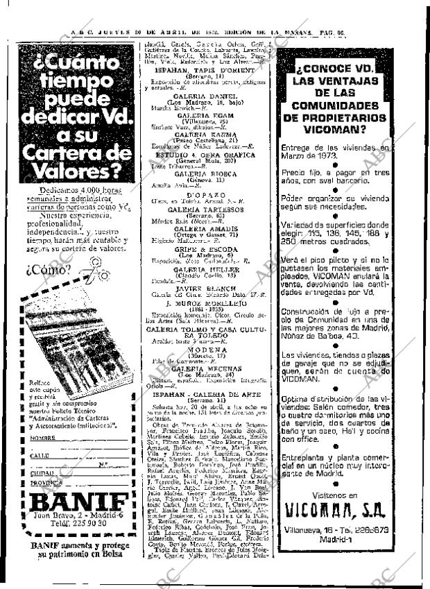 ABC MADRID 20-04-1972 página 66