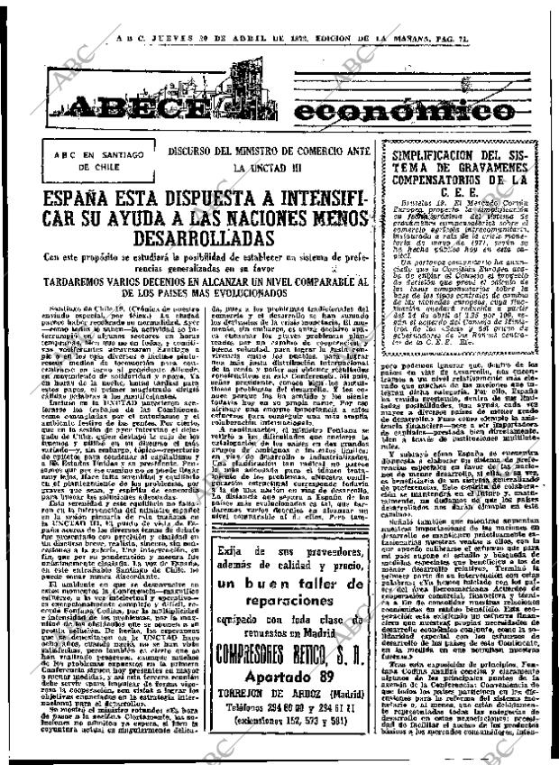 ABC MADRID 20-04-1972 página 71