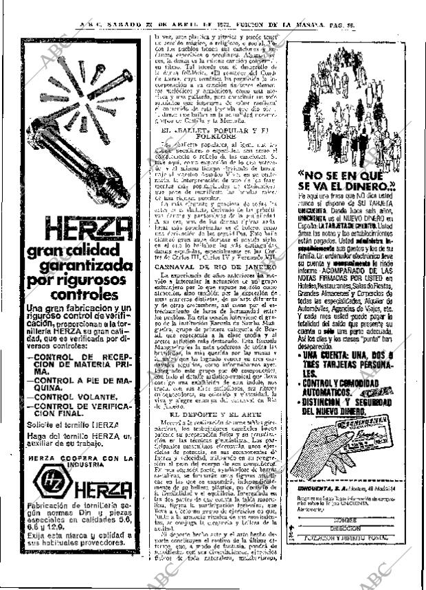 ABC MADRID 22-04-1972 página 56