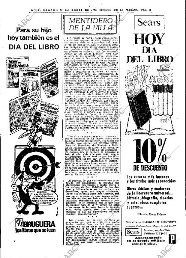 ABC MADRID 22-04-1972 página 58