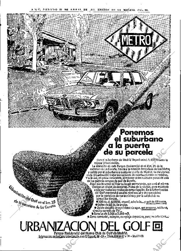 ABC MADRID 22-04-1972 página 86