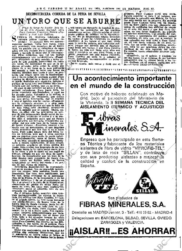 ABC MADRID 22-04-1972 página 87