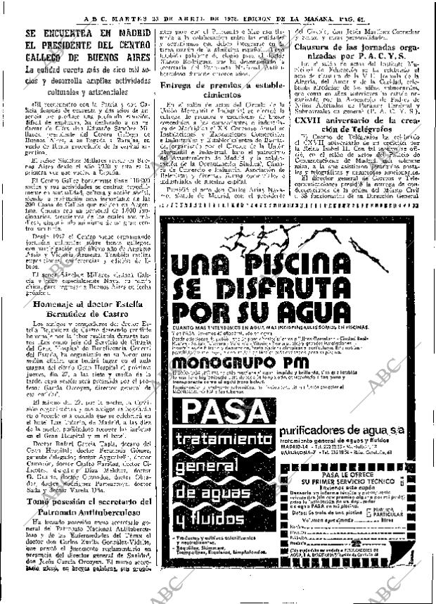 ABC MADRID 25-04-1972 página 61