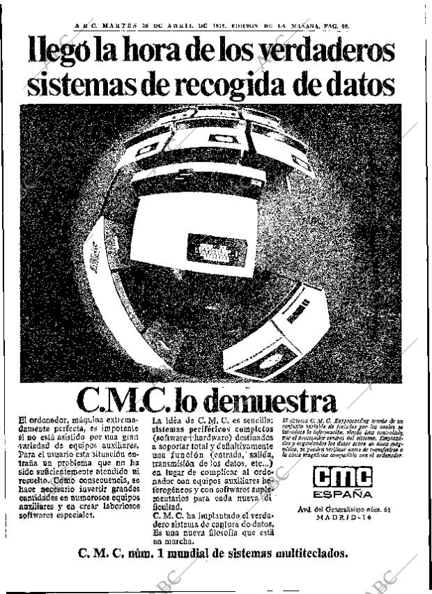 ABC MADRID 25-04-1972 página 68