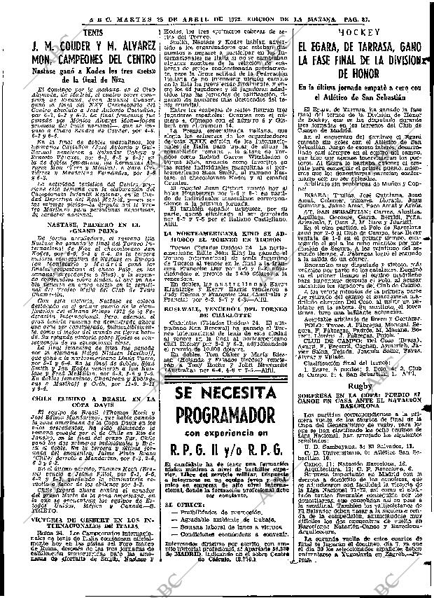 ABC MADRID 25-04-1972 página 87