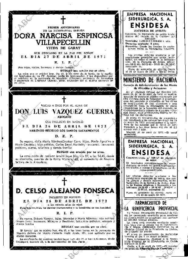 ABC MADRID 27-04-1972 página 123