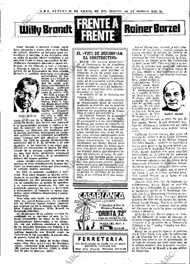 ABC MADRID 27-04-1972 página 31