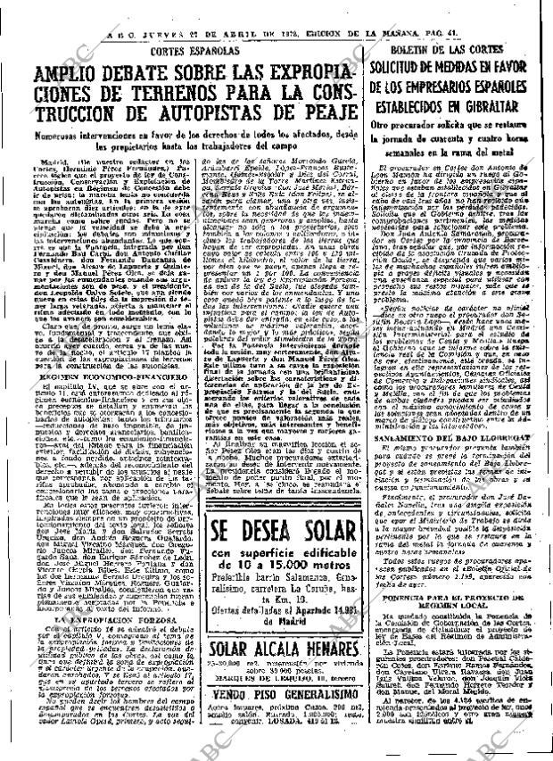 ABC MADRID 27-04-1972 página 41