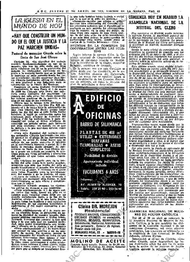 ABC MADRID 27-04-1972 página 43