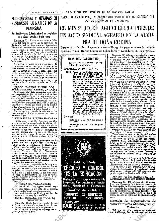 ABC MADRID 27-04-1972 página 47